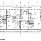 De 1e verdieping met studio's en 2 kamerwoningen De 1e verdieping met studio's en 2 kamerwoningen